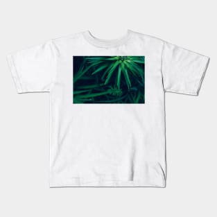 Green Leaves with a Tiny Red Beetle Kids T-Shirt